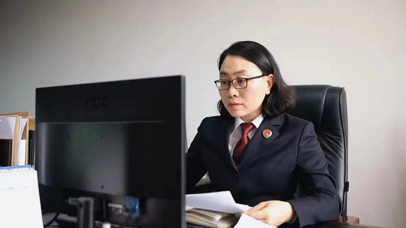 国小丹查阅政策文件。