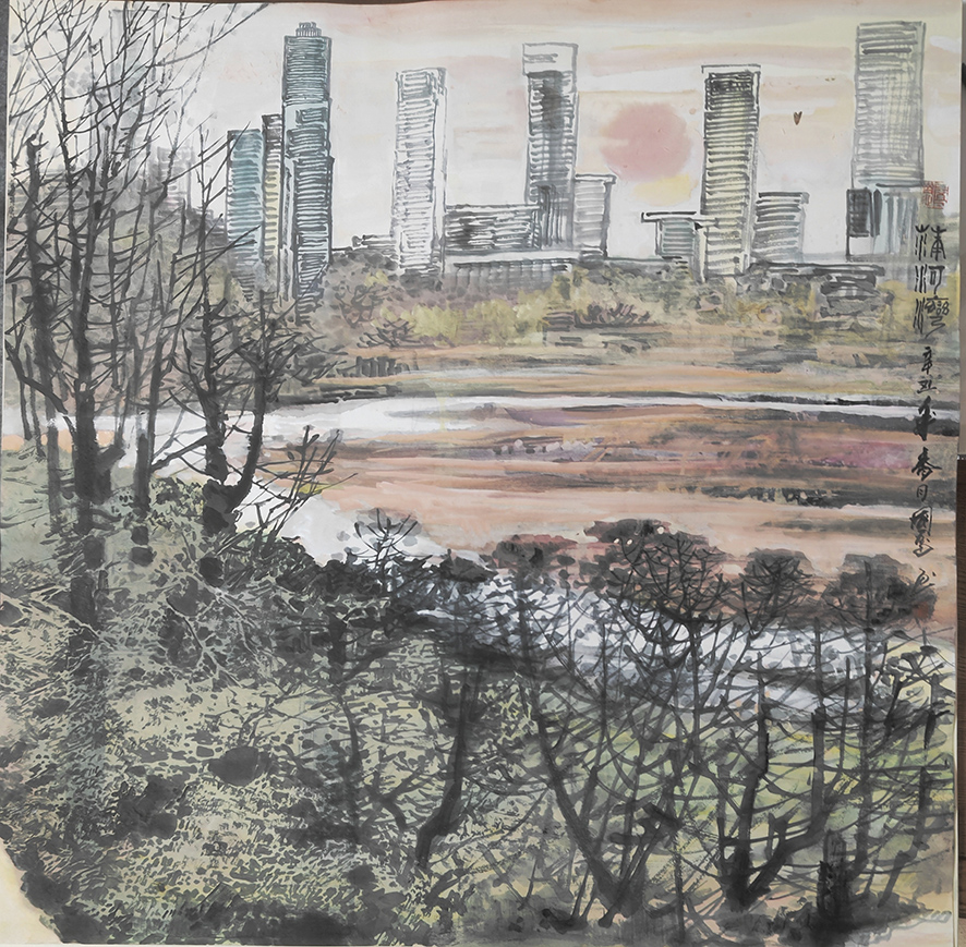 蒲河湾 国富 绘