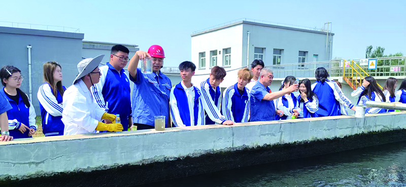 学生参观铁岭市污水处理厂