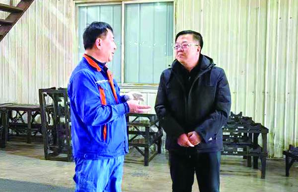 何淼到企业走访
