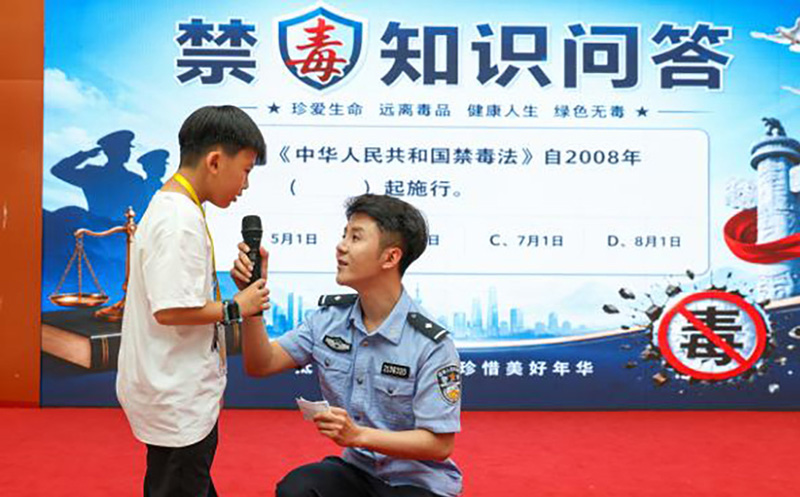 二题图，小朋友参加知识问答 受访者提供