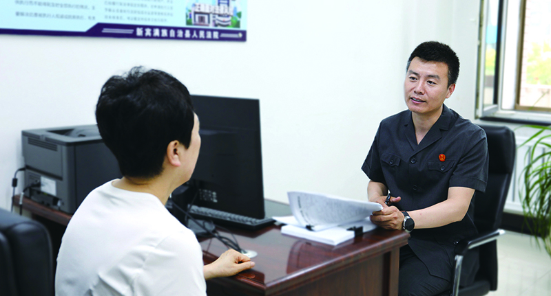 马强接待申请人颜某