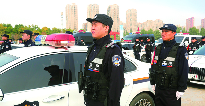 出警仪式现场。（受访单位供图）